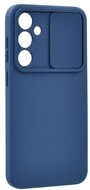 Szilikon telefonvédő (matt, mikrofiber plüss belső, kameravédő) SÖTÉTKÉK Samsung Galaxy S24 Plus (SM-S926)
