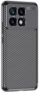 Szilikon telefonvédő (ütésállóság, légpárnás sarok, karbon minta) FEKETE Xiaomi Poco X6 Pro 5G