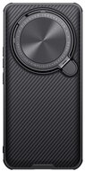 NILLKIN CAMSHIELD PROP műanyag telefonvédő (szilikon keret, ütésállóság, kameravédő, kitámasztó, csíkos) FEKETE Xiaomi 14 Ultra