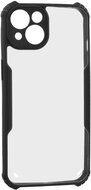 Szilikon telefonvédő (ütésállóság, légpárnás sarok, akril hátlap, kameravédő) FEKETE Apple iPhone 14 Plus