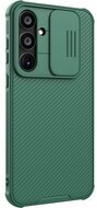 NILLKIN CAMSHIELD PRO műanyag telefonvédő (szilikon keret, ütésállóság, kameravédő, csíkos) SÖTÉTZÖLD Samsung Galaxy A55 5G (SM-A556)