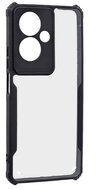 Szilikon telefonvédő (ütésállóság, légpárnás sarok, akril hátlap, kameravédő) FEKETE Oppo A79 5G