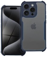Szilikon telefonvédő (ütésállóság, légpárnás sarok, akril hátlap, kameravédő) SÖTÉTKÉK Apple iPhone 14 Pro Max