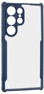 Szilikon telefonvédő (ütésállóság, légpárnás sarok, akril hátlap, kameravédő) SÖTÉTKÉK Samsung Galaxy S24 Ultra (SM-S928)