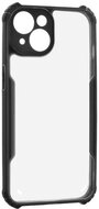Szilikon telefonvédő (ütésállóság, légpárnás sarok, akril hátlap, kameravédő) FEKETE Apple iPhone 14