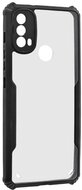 Szilikon telefonvédő (ütésállóság, légpárnás sarok, akril hátlap, kameravédő) FEKETE Motorola Moto E20 (XT2155) Motorola Moto E30 (XT2159) Motorola Moto E40 (XT2159)