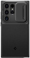SPIGEN OPTIK ARMOR műanyag telefonvédő (szilikon keret, kameravédő) FEKETE Samsung Galaxy S24 Ultra (SM-S928)