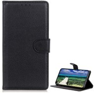 Tok álló, bőr hatású (FLIP, oldalra nyíló, asztali tartó, prémium) FEKETE Samsung Galaxy Xcover 7 (SM-G556)