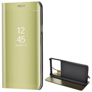 Tok álló (aktív FLIP, oldalra nyíló, asztali tartó, tükrös) ARANY Xiaomi Poco X6 5G Xiaomi Redmi Note 13 Pro 5G