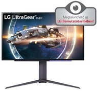 LG Monitor 27" Gamer - 27GR95QE-B (OLED; 16:9; 2560x1440; 240Hz; 0.03ms; 200cd; HDMIx2; DP; USB; G-Sync; HDR, Pivot)