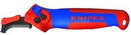 KNIPEX racsnis kábelkés (kábelvágó kés), csúszósaruval, cserélhető pengével 146mm, 16 50 145 SB