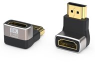 PREMIUMCORD Adapter HDMI 90°, 8K60Hz, 4K120Hz, F/M