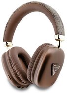 GUESS PU LEATHER 4G TRIANGLE LOGO bluetooth fejhallgató SZTEREO (v5.3, mikrofon, zajszűrő, IPX4 vízálló) BARNA
