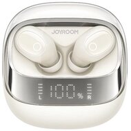 JOYROOM JDOTS bluetooth fülhallgató SZTEREO (v5.3, TWS, mikrofon, zajszűrő, LED kijelző + töltőtok) FEHÉR