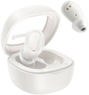 BASEUS BOWIE WM02 OS bluetooth fülhallgató SZTEREO (v5.3, TWS, extra mini + töltőtok) FEHÉR