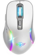 Spirit of Gamer Egér Vezeték nélküli - ELITE-M50 White (Optikai, 8000DPI, 1000Hz, 6 programozható gomb, RGB, fehér)