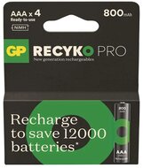 GP ReCyko Pro NiMH Akkumulátor HR03 (AAA) 4db