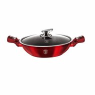 Berlinger Haus BH/7110 Metallic Line Burgundy Edition 30 cm fedővel, wok