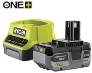 Ryobi 1x 18V One Plus™ (4,0 Ah) Lithium+ akkumulátor és töltő szett - RC18120-140X