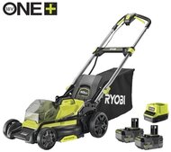 Ryobi 18V One Plus™ szénkefe nélküli fűnyíró, 40cm vágási szélességgel, 2x 4,0Ah akkumulátor, töltő - RY18LMX40C-240