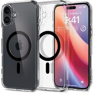 SPIGEN ULTRA HYBRID MAG műanyag telefonvédő (ütésállóság, légpárnás keret, MagSafe) FEKETE Apple iPhone 16 Plus