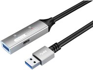 PREMIUMCORD Aktív Kábel USB-A 3.2 Gen1, hosszabbító, repeater, A - A, M/F, 10m, fekete