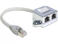 Delock 65441 RJ45 Port duplázó 1 RJ45 dugó > 2 RJ45 jack (1x Ethernet 1x ISDN)