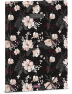 Ars Una Flowery Black 24 (5374) A4 gumis mappa