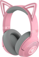 Kraken Kitty BT V2 - Quartz Ed. Pink, Wireless Gaming Headset, Kitty Ears and Earcups, Bluetooth 5.2 with Gaming Mode, TriForce 40 mm Drivers, Built into the earcups microphone, Up to 40-hour Battery Life with Type C Charging