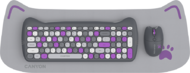 CANYON HSET-W6 EN/HU Keyboard+Mouse Kitty Edition AAA+АА Wireless Violet