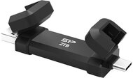 Silicon Power Pendrive - 250GB USB3.2(Gen2) Type-A és Type-C csatlakozás, DS72 Fekete