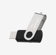 Hikvision HIKSEMI Pendrive - 16GB USB3.0, ROTARY M200S, Ezüst-Fekete