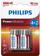 Philips LR03P6BP/10 elem power alkali aaa 6-bliszter