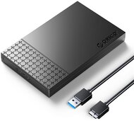 Orico Külső HDD/SSD Ház 2.5" - 2526U3-V1-BK (USB-A 3.0, Max. 7-9,5 mm, Max.: 6TB, fekete)