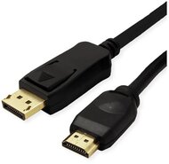 VALUE kábel DisplayPort 1.2 DP - HDMI (UHDTV), 4K@60Hz, M/M, 2m, fekete