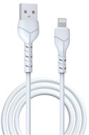Devia EC143 devia kintone adatkábel (usb - lightning, 10w, gyorstöltő, 100cm, cipőfűző) fehér