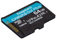 Kingston SDCG4/64GBSP kingston memóriakártya microsdxc 64gb canvas go plus gen4 200r a2 u3 v30 adapter nélkül