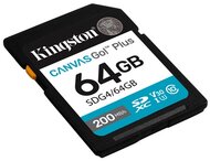 Kingston SDG4/64GB kingston memóriakártya sdxc 64gb canvas go plus gen4 200r c10 uhs-i u3 v30