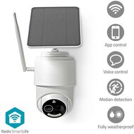 Nedis WIFICBO50WT nedis smartlife kűltéri kamaera, full hd 1080p, dönthető, forgatható, ip65, akku 9000 mah, napelem, mozgásérzékelő