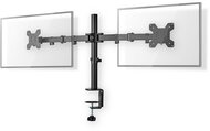 Nedis MMDOS110BK nedis mmdos110bk 15"-32" asztali 2 monitor tartóállvány, maximum 8 kg, forgatható dönthető, acél, fekete