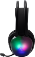 White Shark WS GH-2444B white shark peacock-b, gh-2444b, gamer fejhallgató, rgb, fekete, (3.5 jack+usb)