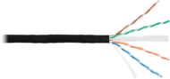 Nikomax NMC 4140B-BK nikomax falikábel u/utp cat6 bc, 23awg, pe, kültéri, 305m, fekete