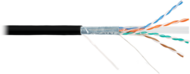 Nikomax NMC 4240B-BK nikomax falikábel f/utp cat6 bc, 23awg, pe, kültéri, 305m, fekete