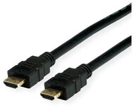 Value 11.99.5696-10 value kábel hdmi 2.0 - hdmi 4k@60hz high speed + ethernet, a-a, m/m, erősített dugós, 10m, fekete