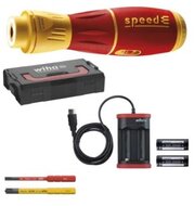WIHA 44318 wiha csavarhúzó, speede ii 1000 v szigetelt elektromos csavarhúzó készlet 2 darab slimbittel, akkuval és usb-töltővel