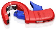 KNIPEX 90 23 01 BK knipex csővágó dp50 o 32, 40 vagy 50 mm-es átmérőjű magas hőmérsékletű és egyéb műanyag csövek vágása