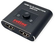 Roline 14.01.3573-5 roline switch bi-directional hdmi switch 4k@60hz, fekete