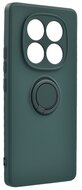 Gigapack GP-167551 szilikon telefonvédő (tartógyűrű, mikrofiber plüss belső, mágneses, kameravédő) sötétzöld