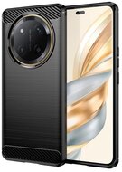 Gigapack GP-167081 szilikon telefonvédő (ütésállóság, légpárnás sarok, szálcsiszolt, karbon minta) fekete