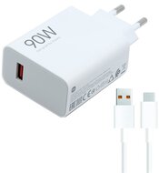 Xiaomi BHR07ZBEU xiaomi hypercharge combo hálózati töltő usb aljzat (90w, gyorstöltő + type-c kábel) fehér